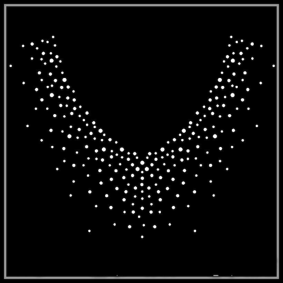 Rhinestone Transfer, Iron on hot fix, Rhinestone Transfer Bling Hot Fix Iron on Patch Motif Design Transfer, Crystal Bling Motif, Z103