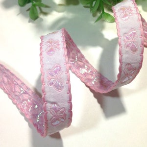 1 Yard 1.5cm Butterfly Woven Trim Border fabric trim Lace ribbon,Embellish jacquard ribbon, Jacquard trim, Vintage trim,Sewing supply,685-1