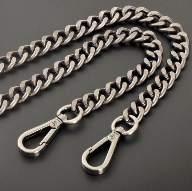 1pc 11mm Width Leather Metal Chain Strap Leather Strap Purse Strap Bag  Strap Handbag Strap Replacement Strap 