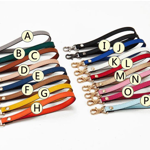 Leather Clutch With Wrist Strap Etsy