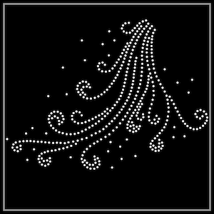 Transfert de strass de fleurs, Fer sur hot fix, Transfert de strass Bling Hot Fix Fer sur Patch Motif Design Transfer, Crystal Bling Motif, Z34