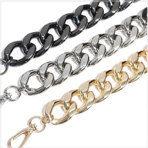 27mm High Quality Purse Chain, Metal Shoulder Handbag Strap, Replacement Handle Chain, Metal Chunky Bag Chain Strap, Bag Handle Chain, L1177