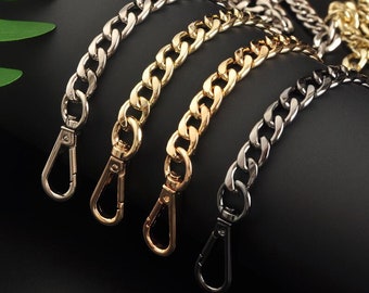 12mm High Quality Purse Chain, Metal Shoulder Handbag Strap, Replacement Handle Chain, Metal Crossbody Bag Chain Strap, L1076