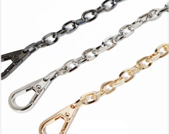 Cadena de bolso de alta calidad de 8 mm, correa de bolso de hombro de metal, cadena de mango de reemplazo, correa de cadena de bolsa de cuerpo cruzado de metal, L1187