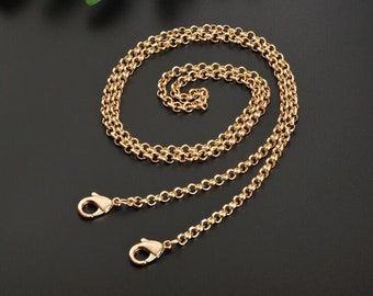 6mm High Quality Purse Chain, Metal Shoulder Handbag Strap, Replacement Handle Chain, Metal Crossbody Bag Chain Strap, L1077