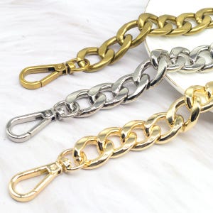 20mm High Quality Purse Chain, Metal Shoulder Handbag Strap, Replacement Handle Chain, Metal Chunky Bag Chain Strap, Bag Handle Chain, L1193
