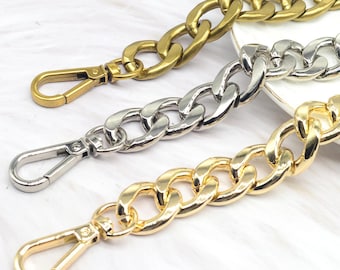 20mm High Quality Purse Chain, Metal Shoulder Handbag Strap, Replacement Handle Chain, Metal Chunky Bag Chain Strap, Bag Handle Chain, L1193