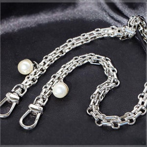 Cadena de bolso de alta calidad de 12 mm, correa de bolso de hombro de metal, cadena de mango de reemplazo, correa de cadena de bolsa de cuerpo cruzado de metal, L1143