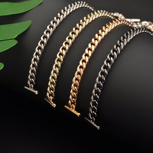 7mm hochwertige Geldbörse Kette, Metall Schulter Handtasche Strap, Ersatz Griff Kette, Metall Umhängetasche Kettengurt, L1058