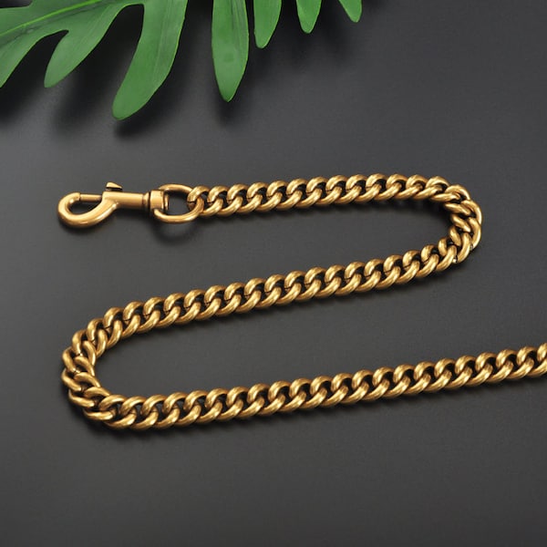 9mm/11mm/13mm Antique Gold Aluminum Replacement Chain Shoulder Strap Metal link Clasp Purse Chain bag chain replacement,Bag Handle Chain,446