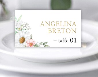 Place Card Template, Editable Place Cards, Table Name Cards, Wedding Place Cards, Eucalyptus Place Card, Name Card, ANNA