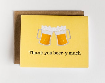 funny thank you card etsy thank you funny
