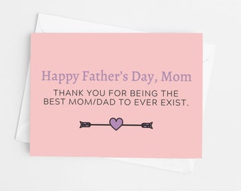 Funny Father's Day Card For Mom