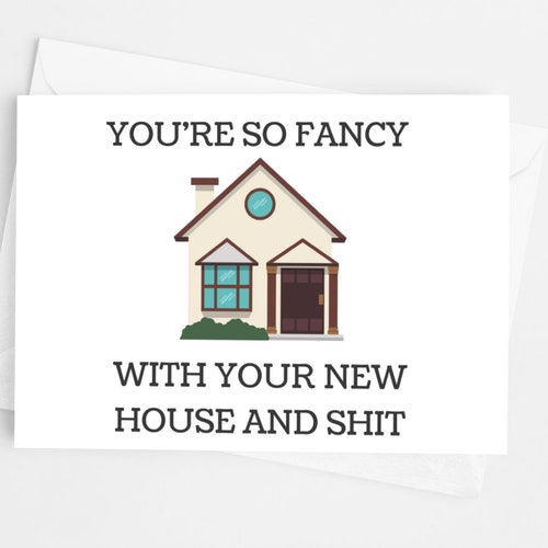 New Home Card Hope Your House Isn't Haunted Card Funny Etsy UK