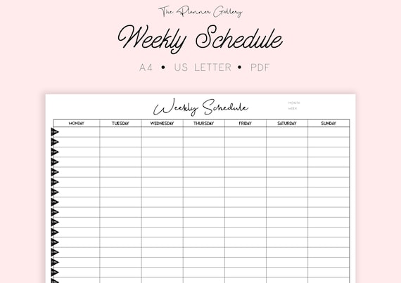 Weekly program printable, university plan, college or university agenda, operate plan, hourly planner, undated, minimalist. landscape, A4, US Letter photo about Printable School Schedule known as Weekly plan printable, college program, school program, operate program, hourly planner, undated, minimalist. landscape, A4, US Letter