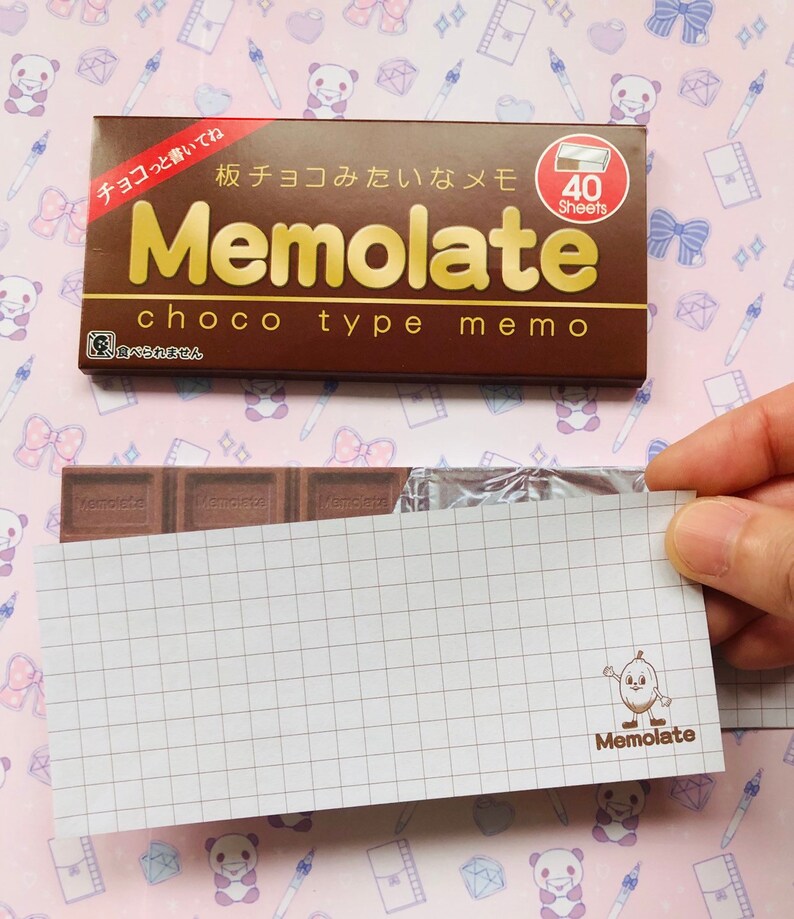 chocolate memo pad 40 sheets