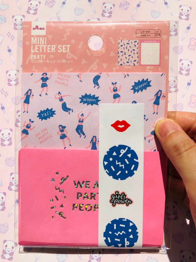 party people mini letter set