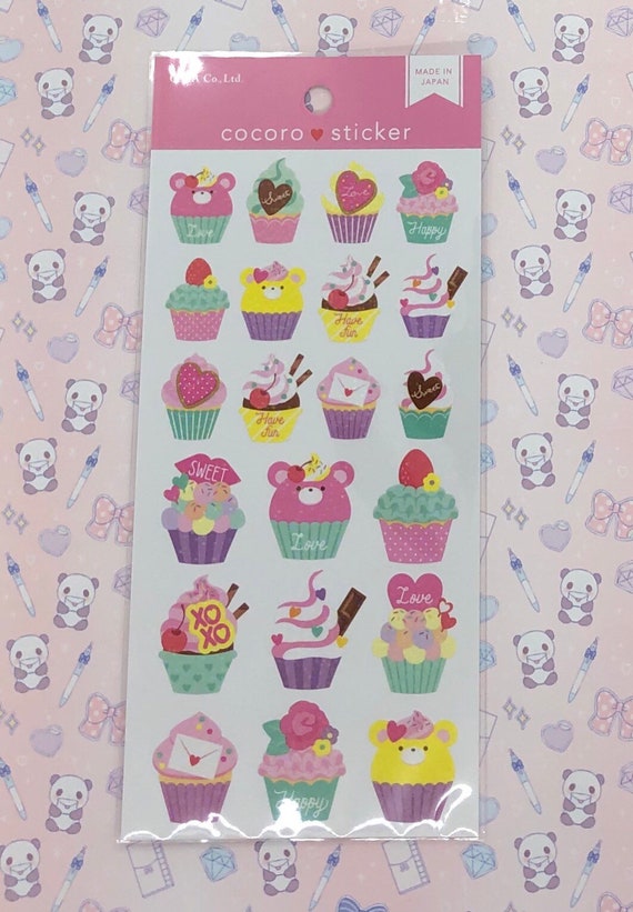 Cocoro Stickers Cupcake Etsy