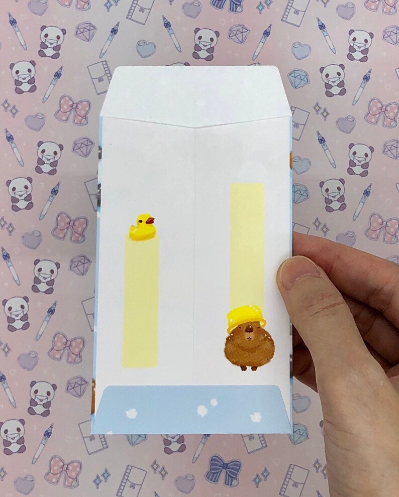 hot tub capybara paper bag