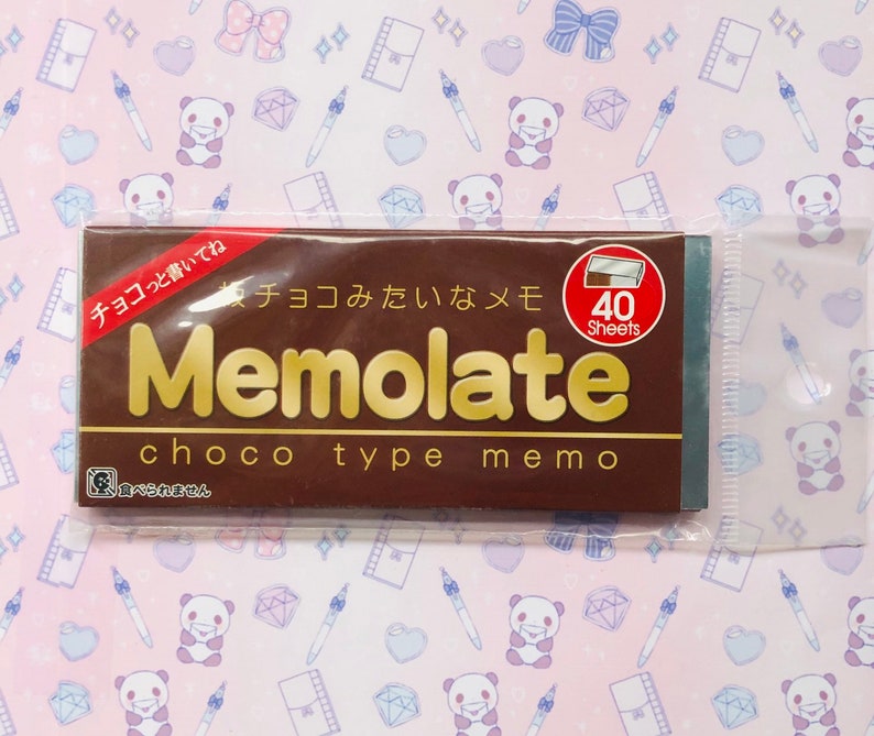 chocolate memo pad 40 sheets