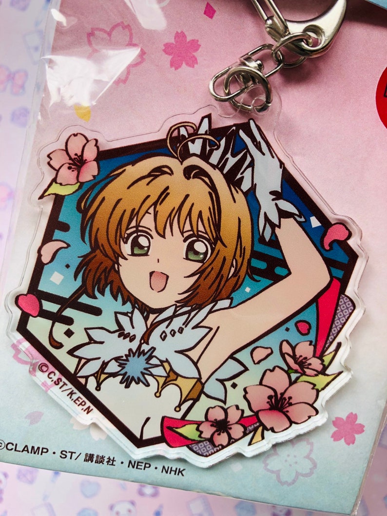 paper cutting art style card captors acrylic charm