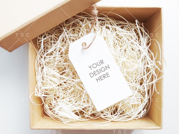Gift Tag Mockup Styled Stock Photography Thank