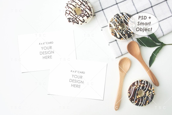 Download Recipe Card Mockup 4x6 Card Mockup Stationery Mockup Blank Card Donut Kitchen Jpeg Psd With Smart Object Art Collectibles Color Minyamarket Com