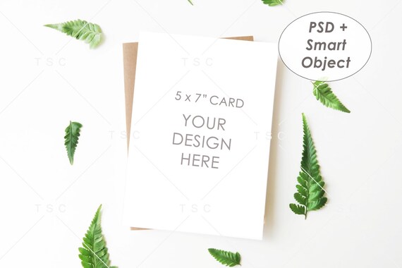 5 X 7 Card Mockup Save The Date Card Etsy