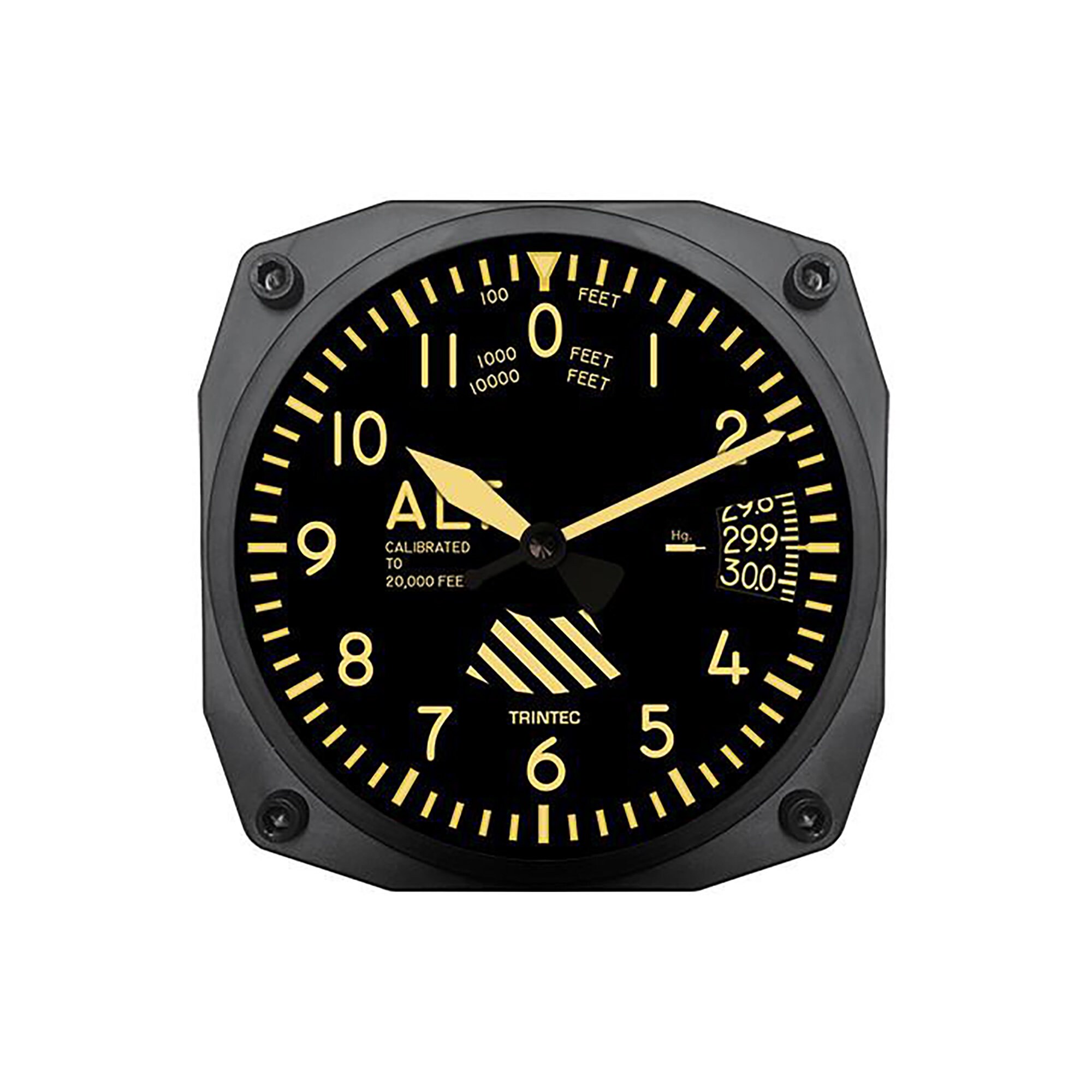 Vintage Aircraft Instrument Style Clock Memorabilia Collectibles etna