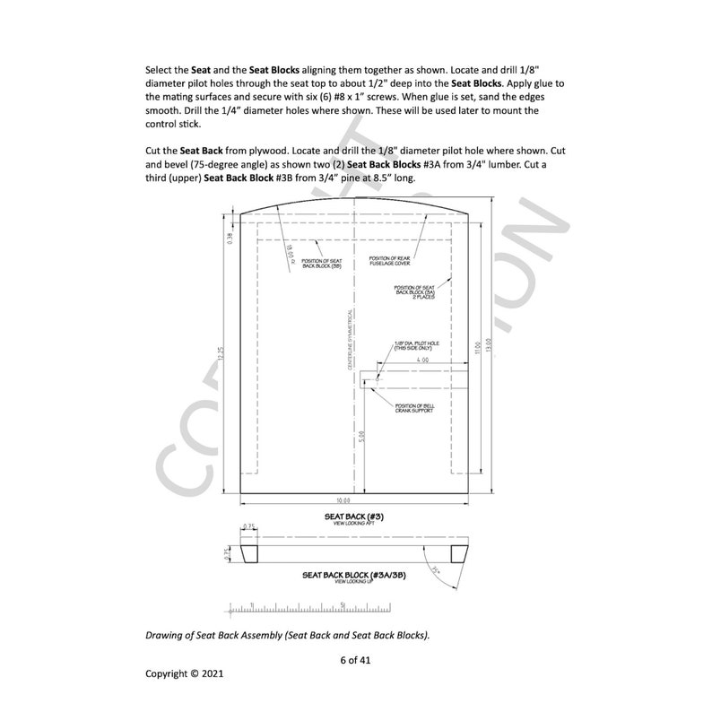 PEDAL PLANE Cessna Hiwing Plans Etsy UK