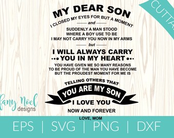 Download Mom Son Quote Etsy