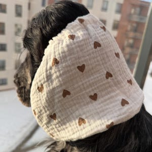 コットン製犬用スヌード - モスリンコットン製スヌード - 通気性のある夏用スヌード - 夏用スヌード - コッカー、キャバリア、バセット、プードル、スパニエル用スヌード