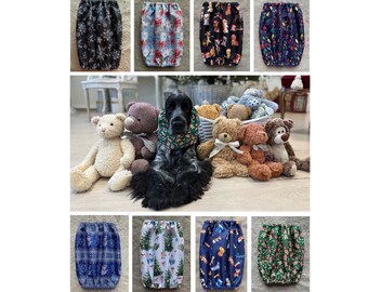 Christmas waterproof thick snoods - Waterproof dog snood - Cocker cavalier basset poodle setter snood - spaniel snood