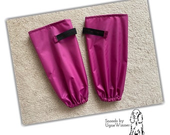 Rosa wasserdichte Hunde Bein Snoods - Set von 2 Leggings - Hunde Bein Wraps - Hunde Bein Over - Hunde Bein Schützer