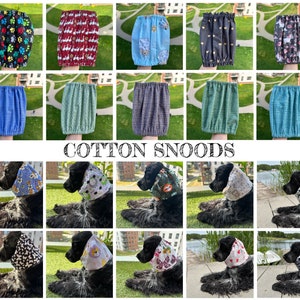 Baumwoll Snoods - Snoods für langohrige Hunde - Ohrenschützer - Hunde Snood - Hunde Ohr-Abdeckung - Cocker Spaniel Snood - atmungsaktiver Sommer Snood