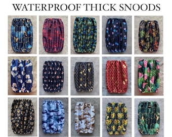 Waterproof thick snood - 46 patterns available - Waterproof dog snood - Cocker cavalier basset poodle setter snood - spaniel snood