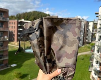 Camo wasserdichte Hunde Bein Snoods - Set von 2 Leggings - Hunde Bein Wraps - Hunde Leggings - Hunde Bein Over - Hunde Bein Schützer