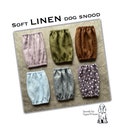 Soft linen dog snood - summer dog snood - snoods for dogs - cocker cavalier poodle basset snood - linen dog snood product logo