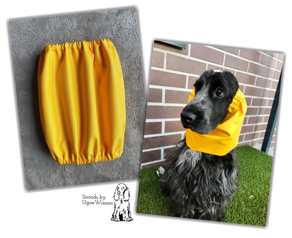 Buy Yellow Waterproof Thick Dog Snood Ear Protector Waterproof