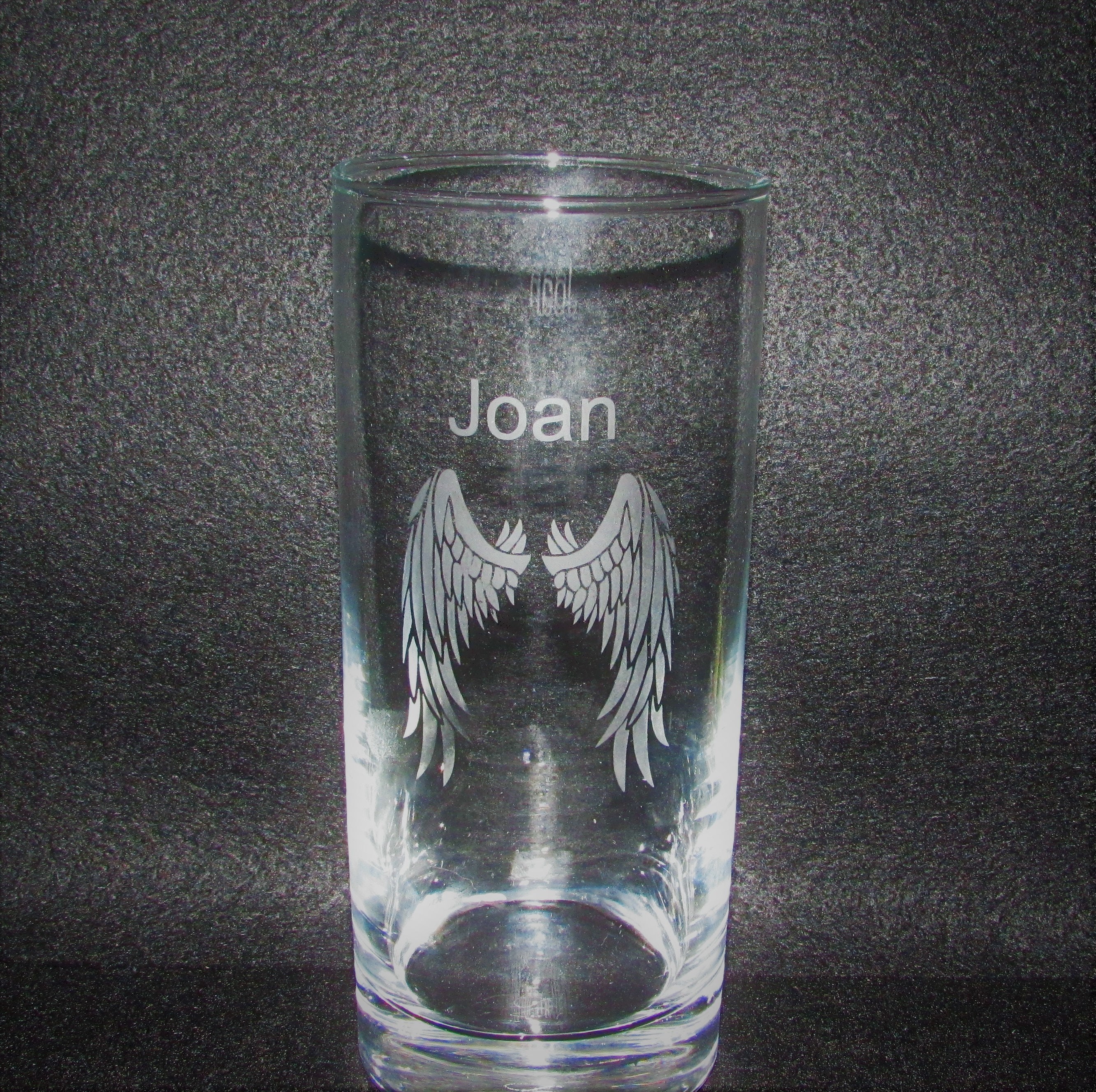 Wedding Birthday Personalised Hiball Glass Tumbler Engraved With Your Message Wedding Birthday Personalised Hiball Glass Tumbler Engraved With Your Message
