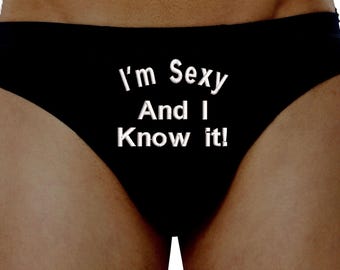 Personalised pants briefs Valentines wedding I'm sexy cotton gifts presents husband hubby underwear high quality keepsake birthday