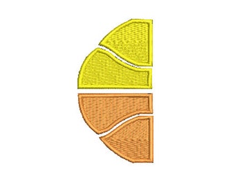 Machine Embroidery Design Half Basketball 46mm x 99mm download file .dst .hus .pes .exp .xxx .vip .jef