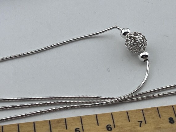 solid silver snake chain necklace and bracelet wi… - image 5