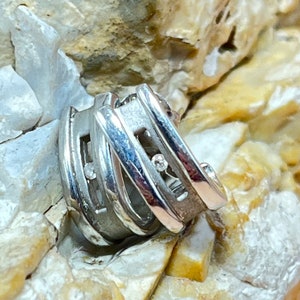 Hot diamonds half hoop earrings with original box