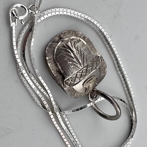 silver scarab beetle pendant necklace 40cm