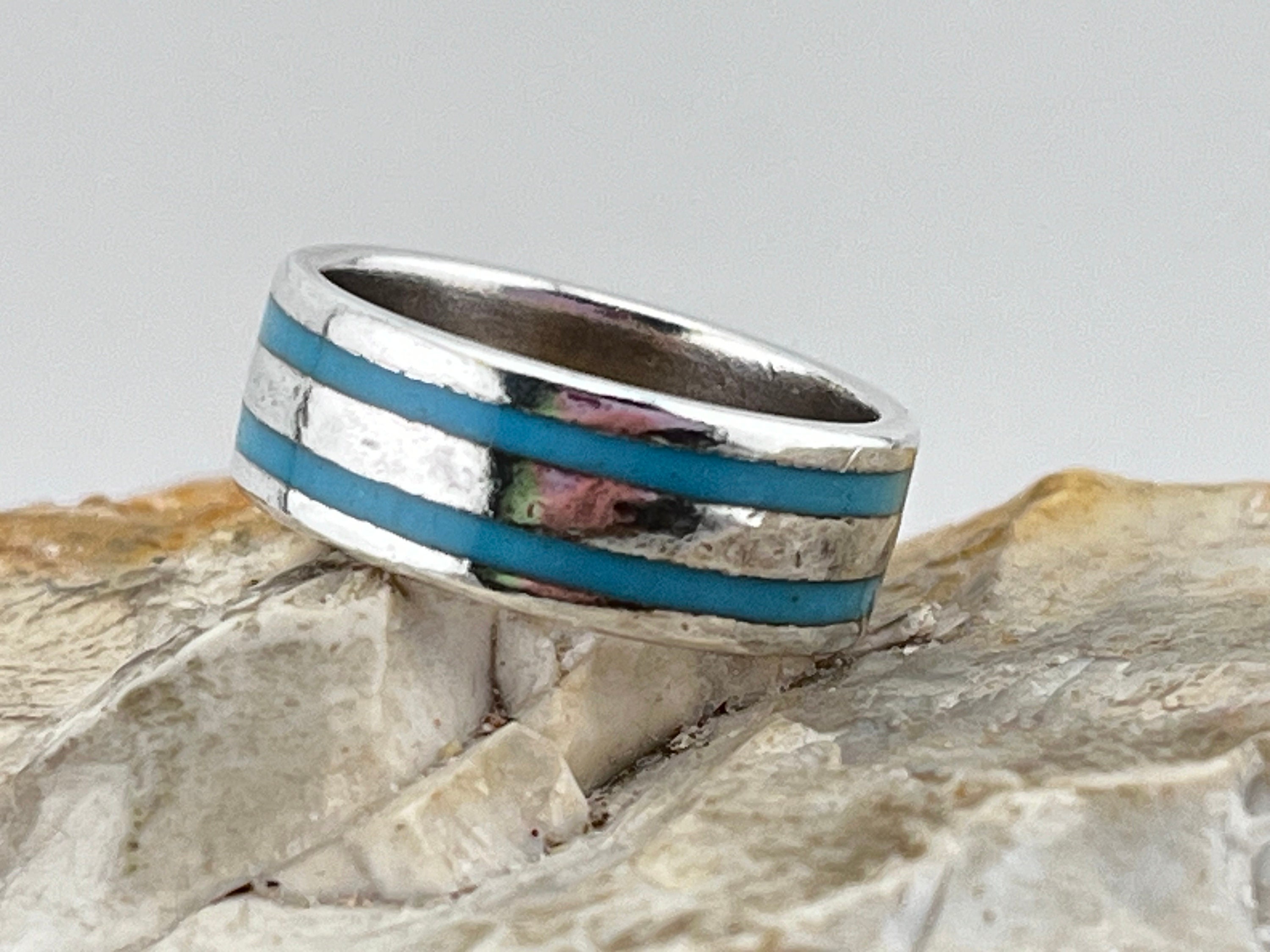 Enamel silver ring best sale