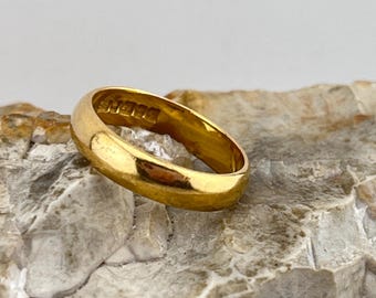 Antique Rare 22k Gold Tiffany & Co. Band c.1915 With Hand