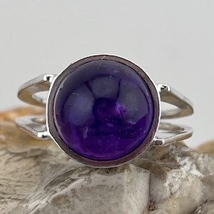 vintage Silber Solitär Cabochon Silber Solitär Größe 1,5 USA