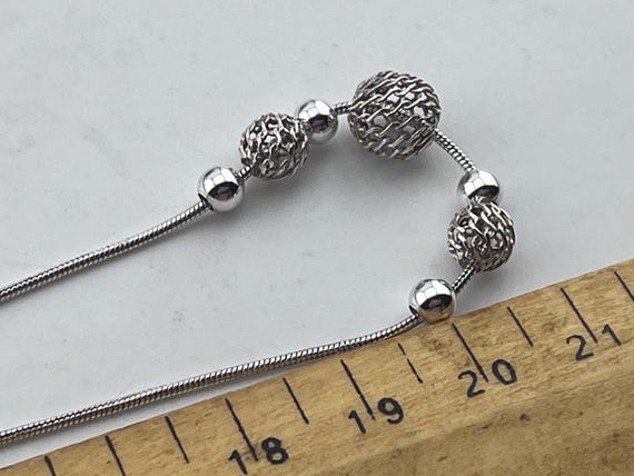 solid silver snake chain necklace and bracelet wi… - image 4