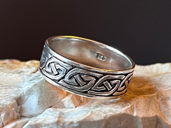 thumbnail image 2 of Treasure Island Charms Solid 925 Sterling Silver 4-Band Knot Puzzle Ring (Sizes 6-9) 2 of 3